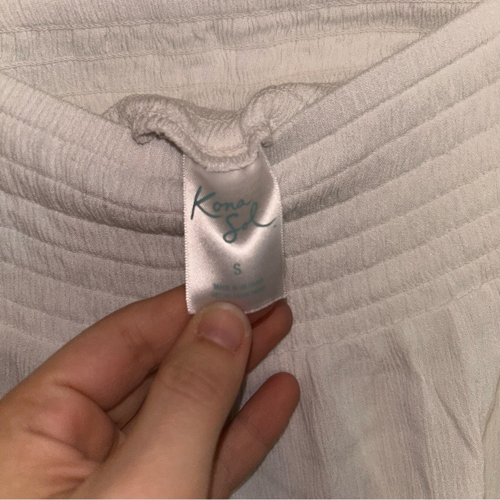Kona Sol White Cover-up Pants - Picture 3 of 4